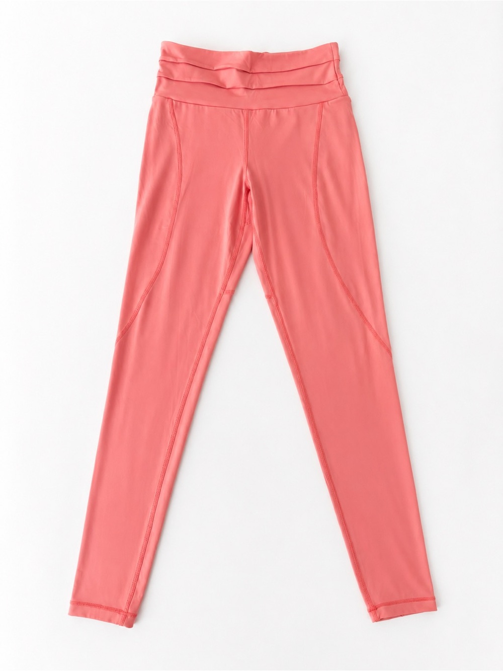 Stradivarius Coral Pink High Rise Activewear Leggings Size S